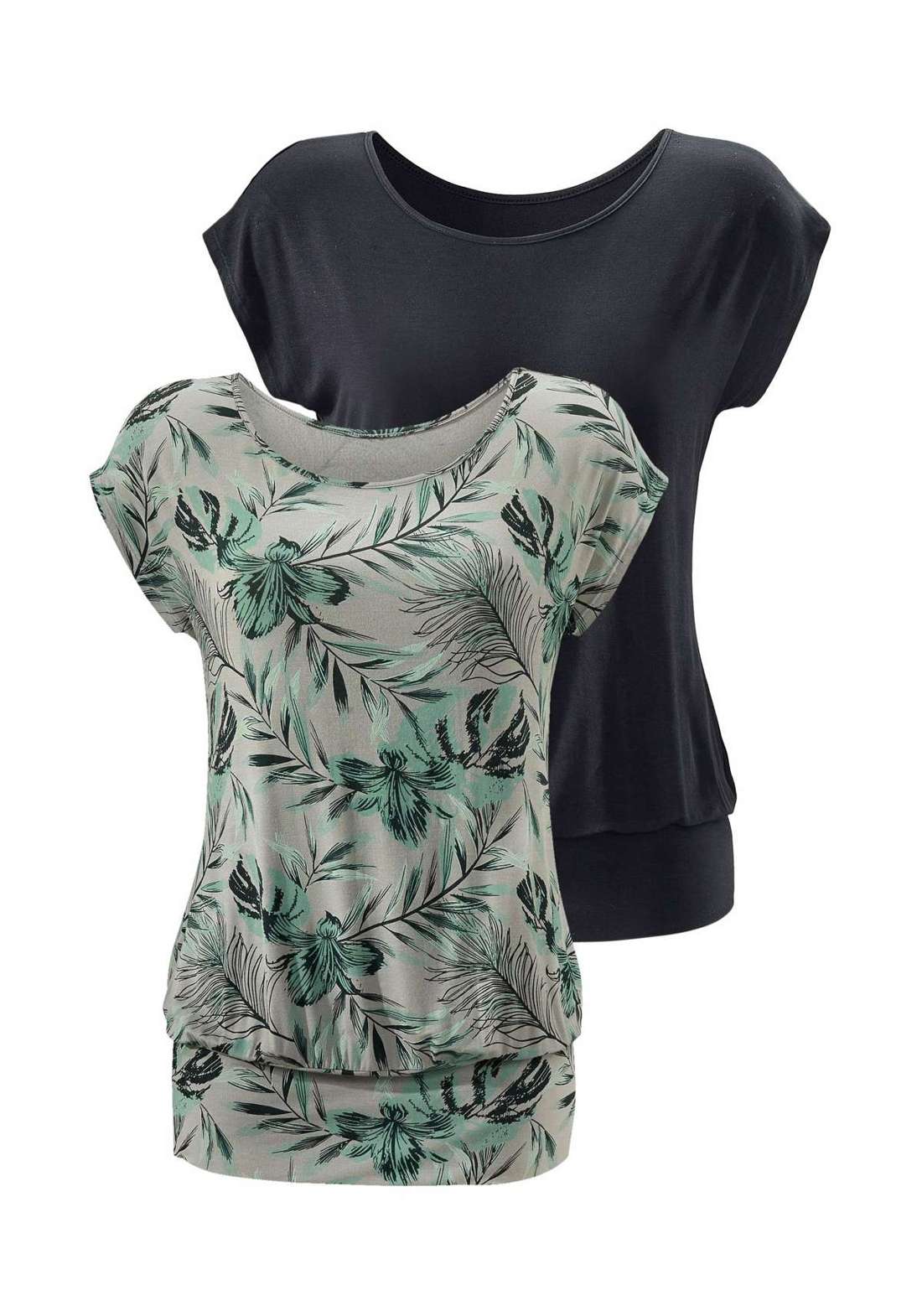 Длинная рубашка mit breitem Bund