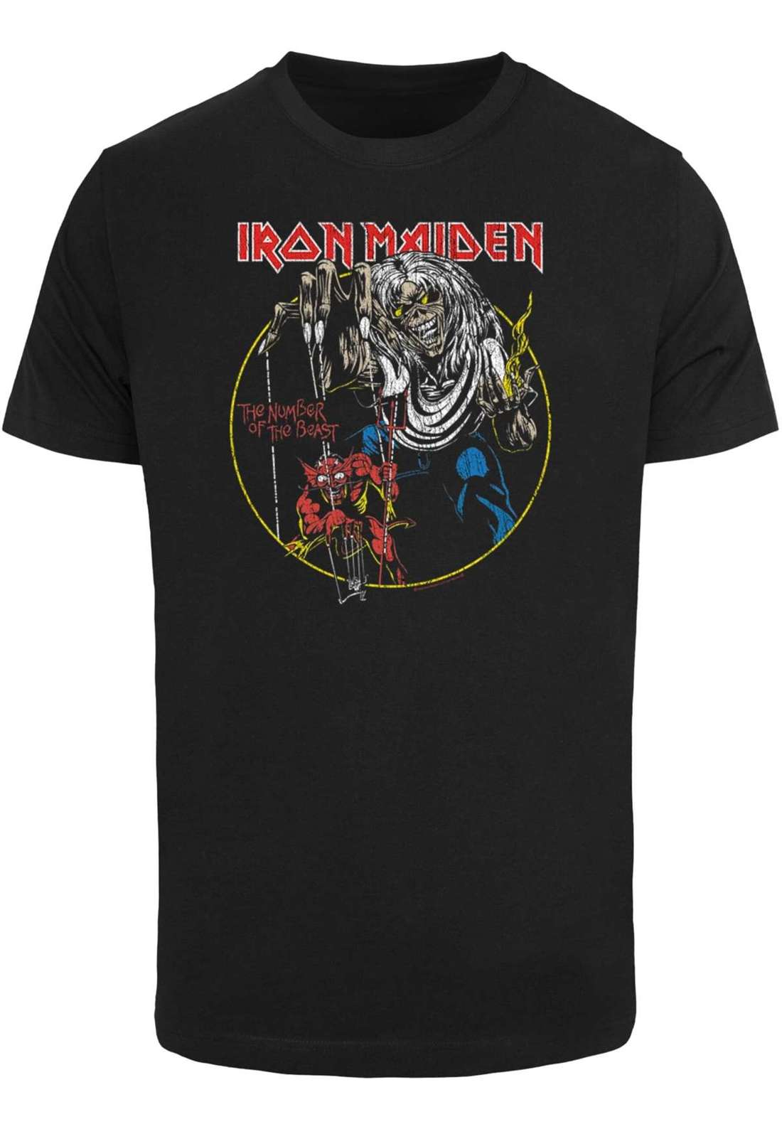 футболка Herren Iron Maiden - Colours Circle T-Shirt Round Neck