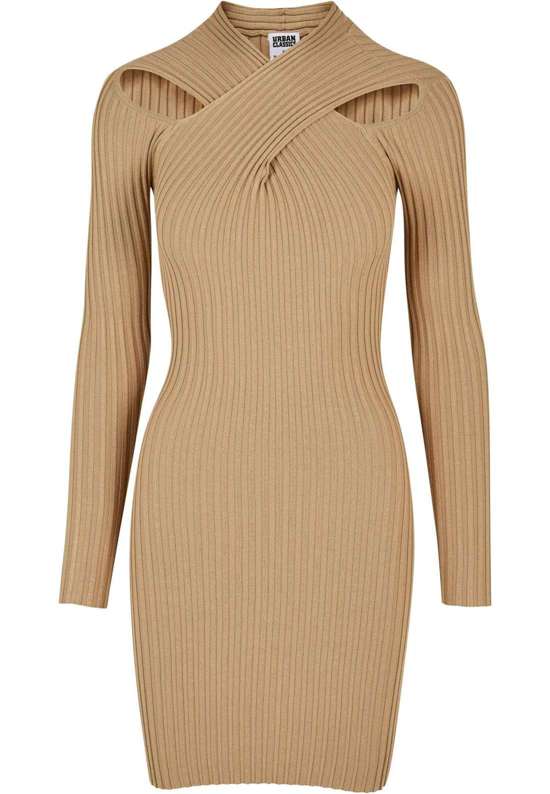 Платье-рубашка Urban Classics Damen Ladies Crossed Rib Knit Dress