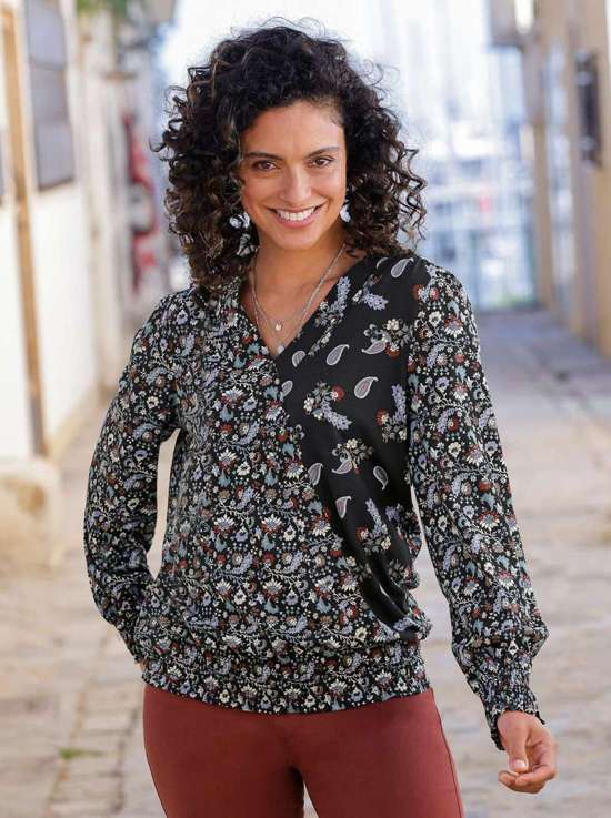 Рубашка с длинным рукавом Druck-Shirt