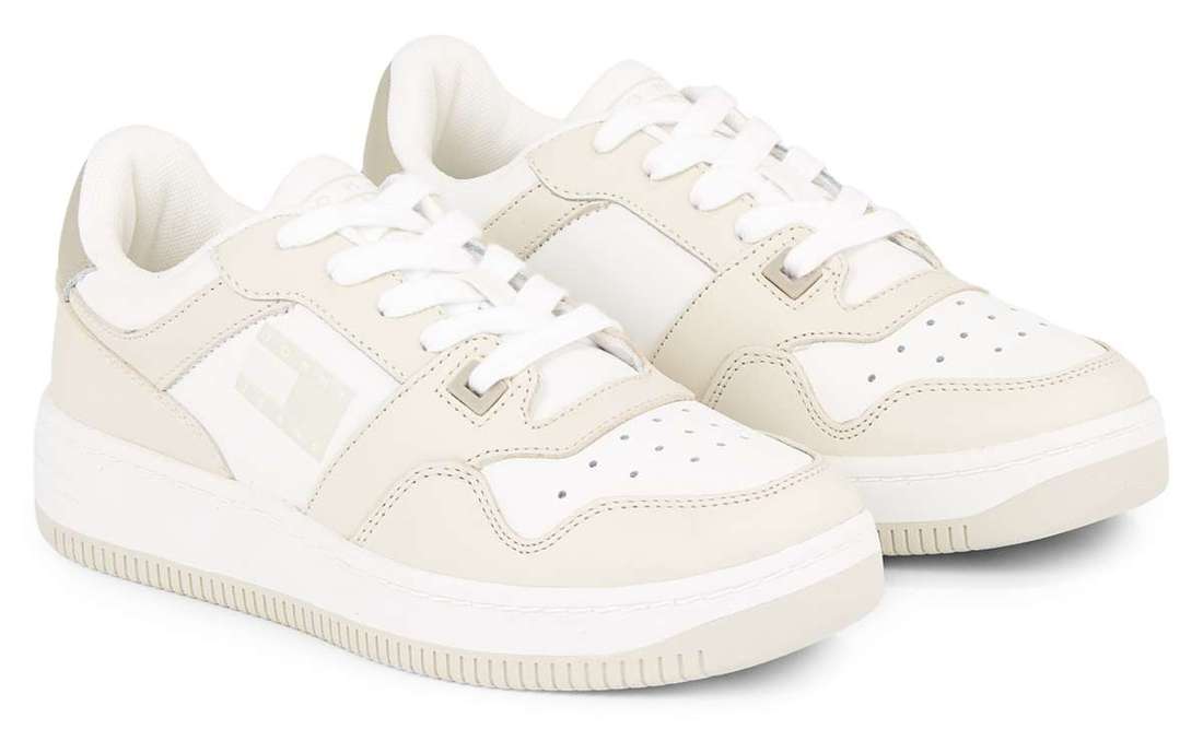 Кроссовки на платформе с флажком-логотипом сбоку TJW RETRO BASKET TONAL LOGO