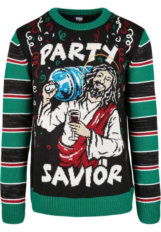 Свитер с круглым вырезом Urban Classics Herren Savior Christmas Sweater