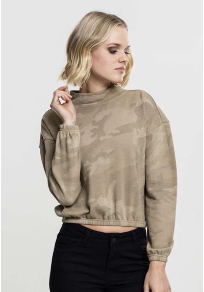 толстовка Urban Classics Damen Ladies Camo Turtleneck Crew