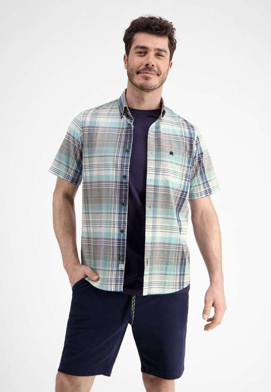 Рубашка с коротким рукавом LERROS Halbarmhemd, kariert