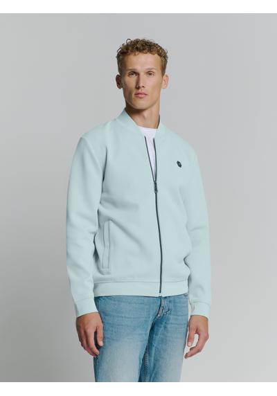 Свитера No Excess Piqué-Sweatshirt mit Vollreißverschluss