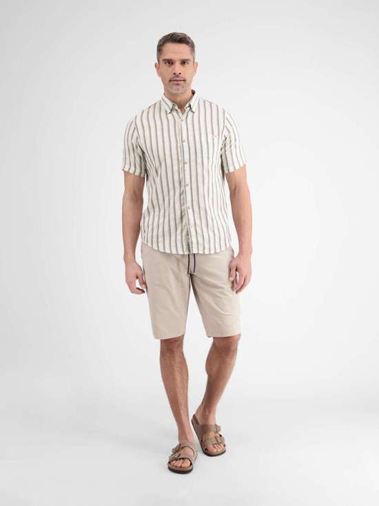 Рубашка с коротким рукавом LERROS Halbarmhemd mit Webstreifen