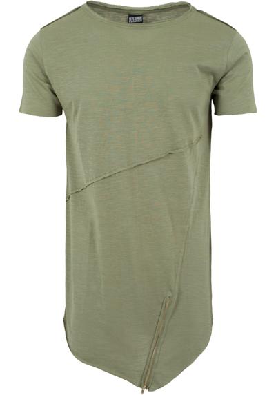 футболка Urban Classics Herren Long Open Edge Front Zip Tee