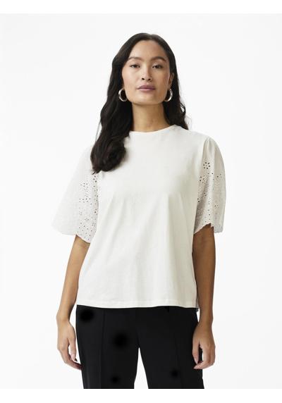 Рубашка с коротким рукавом Shirt, Oberteil YASLEX SS TOP W. EMB SLEEVES S. NOOS