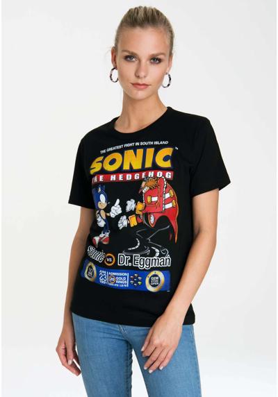 Футболка с лицензионным оригинальным дизайном Sonic vs. Dr. Eggman