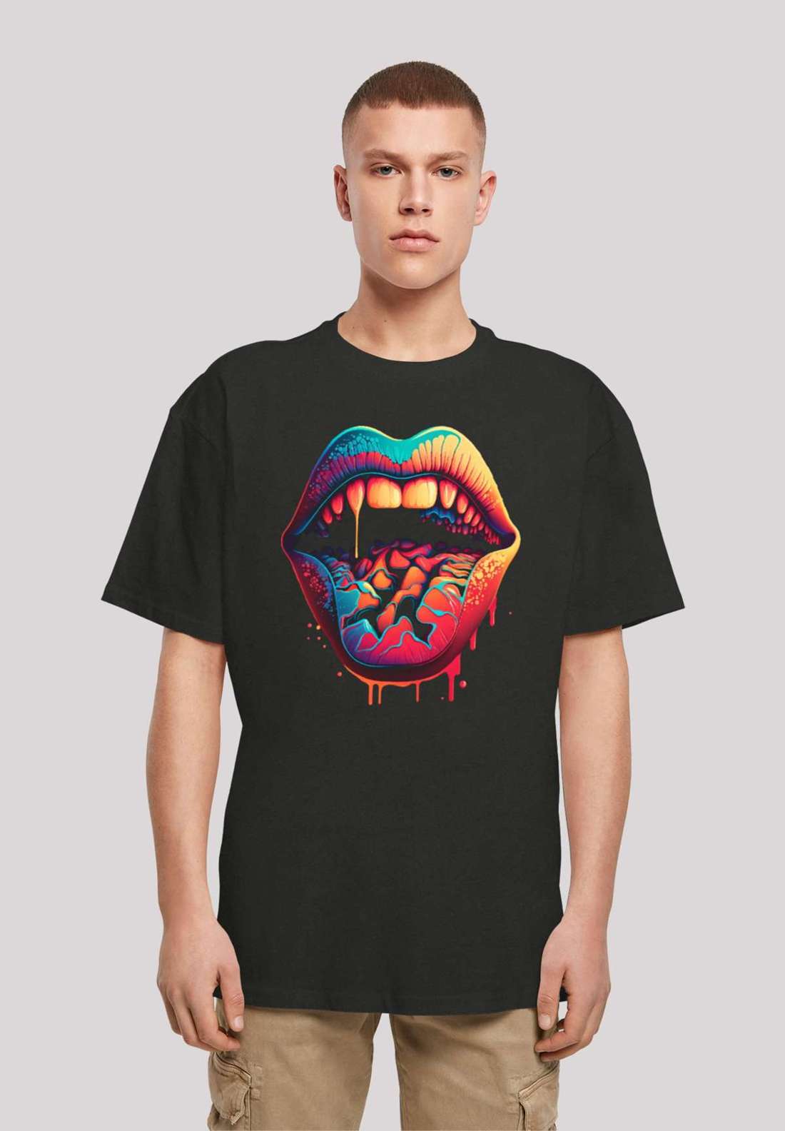 футболка Drooling Lips OVERSIZE TEE