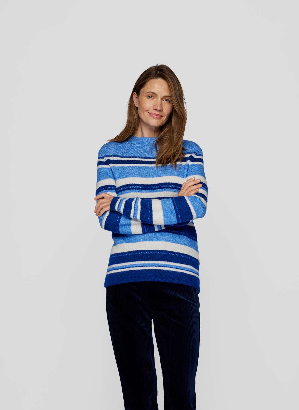 Вязаный свитер Pullover mit Ringel-Muster – Klassisch und Gemutlich