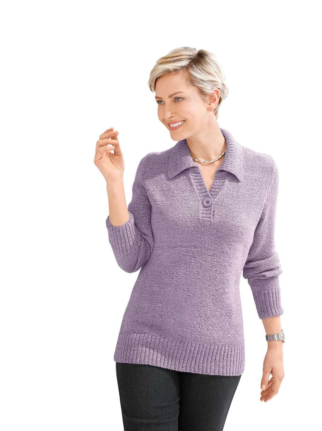 Свитер с воротником-поло Pullover