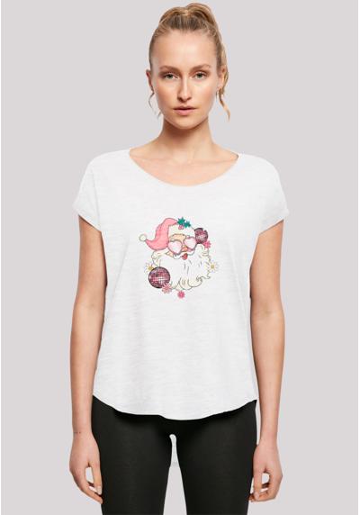 футболка Pink Retro Disco Santa Weihnachten