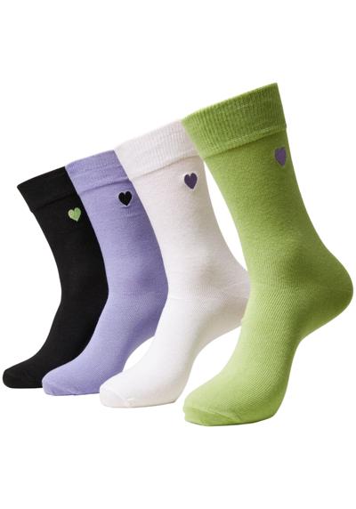 Базовые носки Urban Classics Unisex Heart Socks 4-Pack