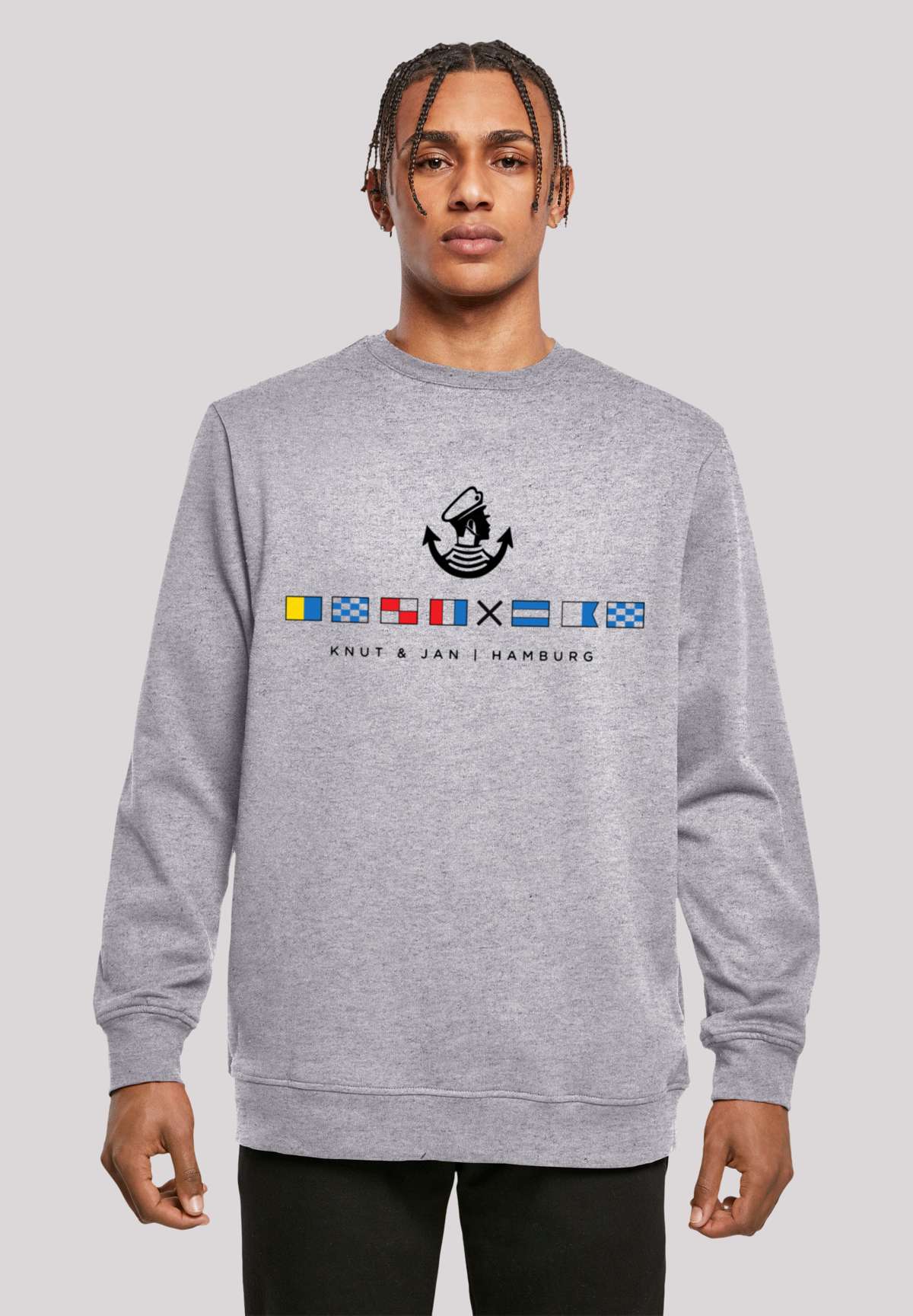 Толстовка с капюшоном Herren Sweatshirt Seglerfahnen Knut & Jan Hamburg