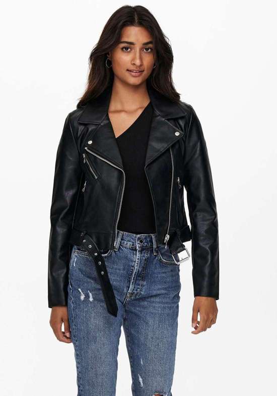 Куртка из искусственной кожи с байкерскими деталями ONLVERA FAUX LEATHER BIKER CC OTW
