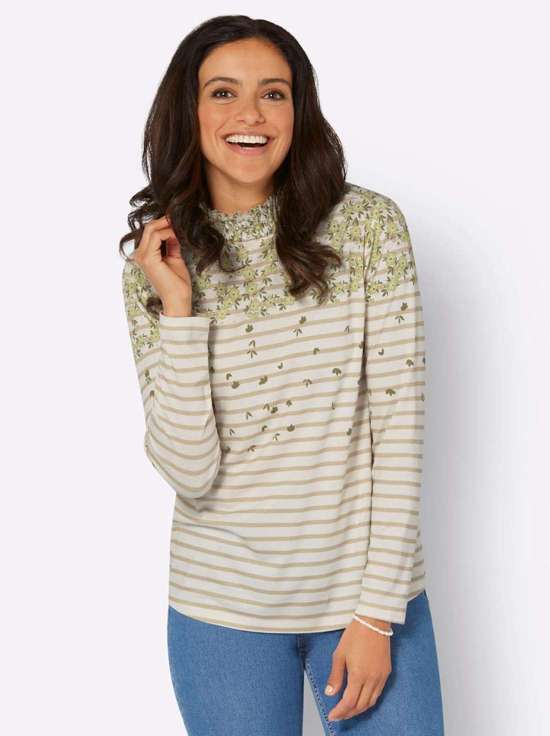 рубашка с воротником стойкой Druck-Shirt