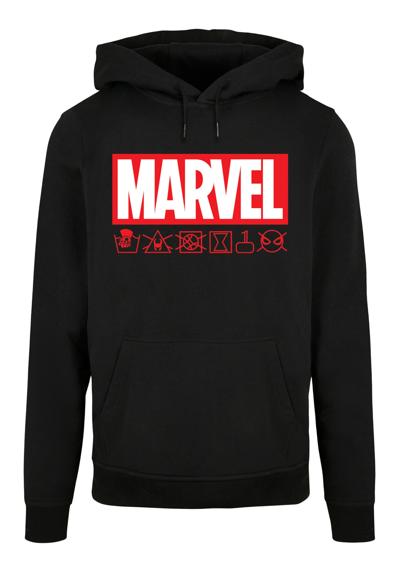 Свитер с круглым вырезом Herren Marvel Logo washed Care with Basic Hoody