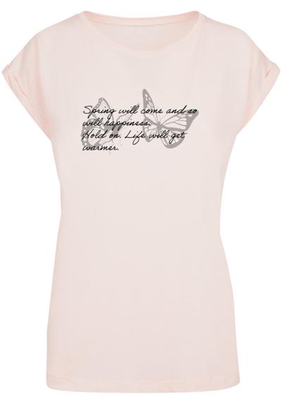 футболка Damen Ladies Spring Saying Extended Shoulder Tee