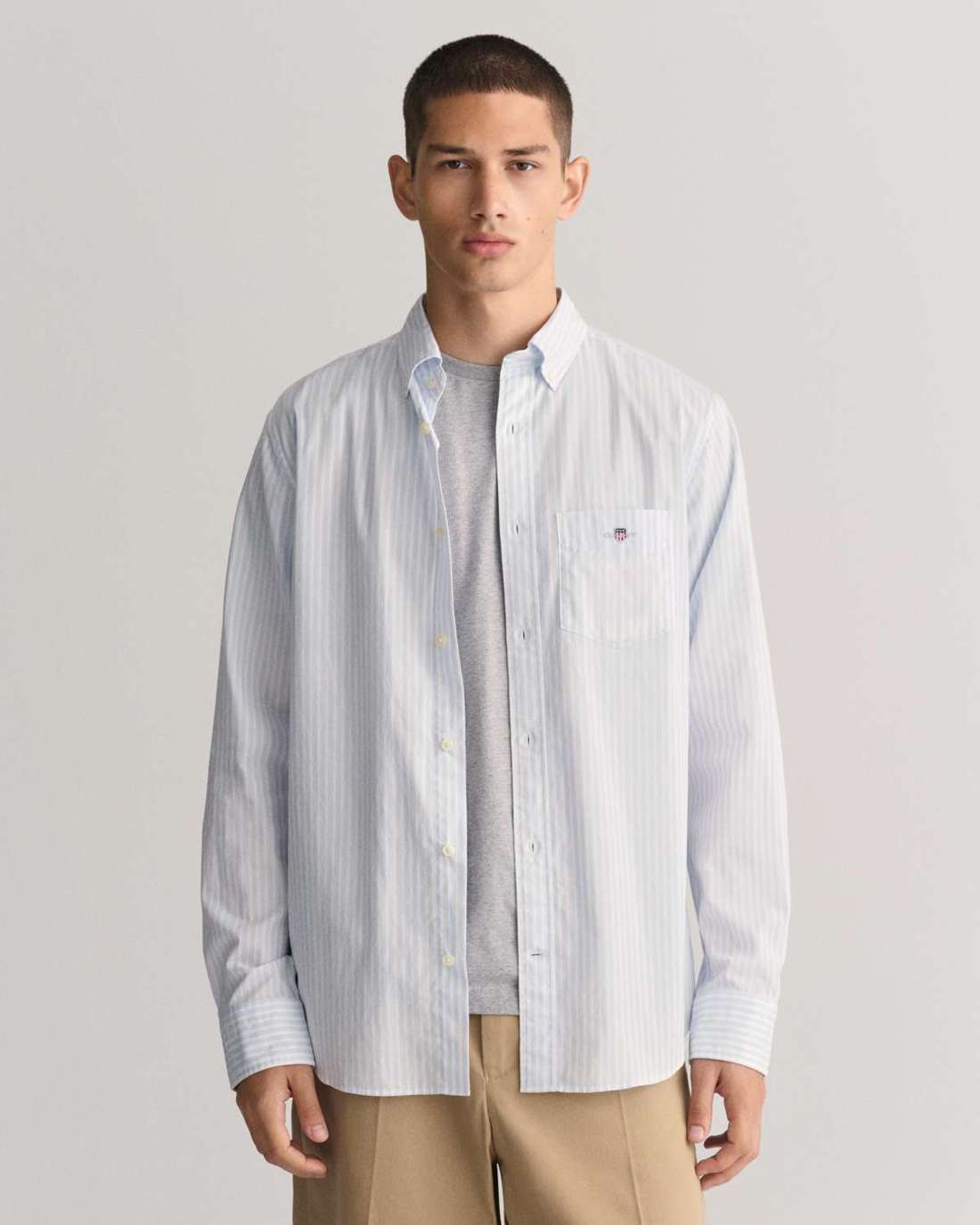 Рубашка с длинным рукавом REG POPLIN STRIPE SHIRT