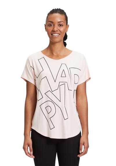 Рубашка с коротким рукавом Oversize-Shirt mit V-Ausschnitt