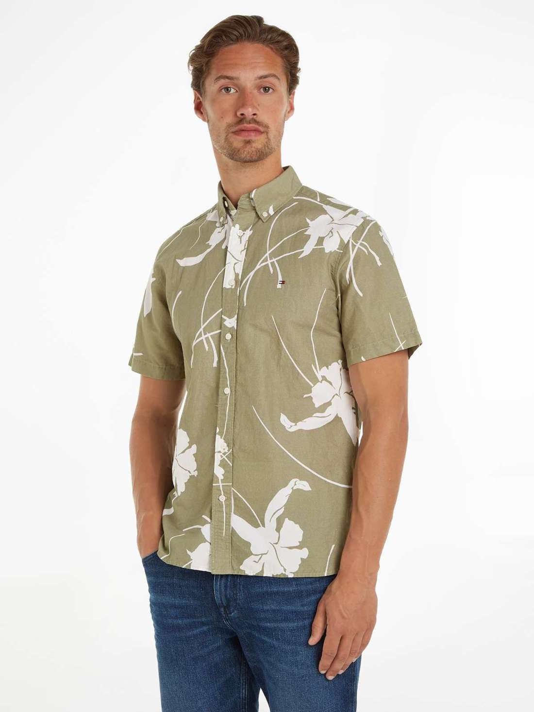 Рубашка с коротким рукавом LARGE TROPICAL PRT SHIRT