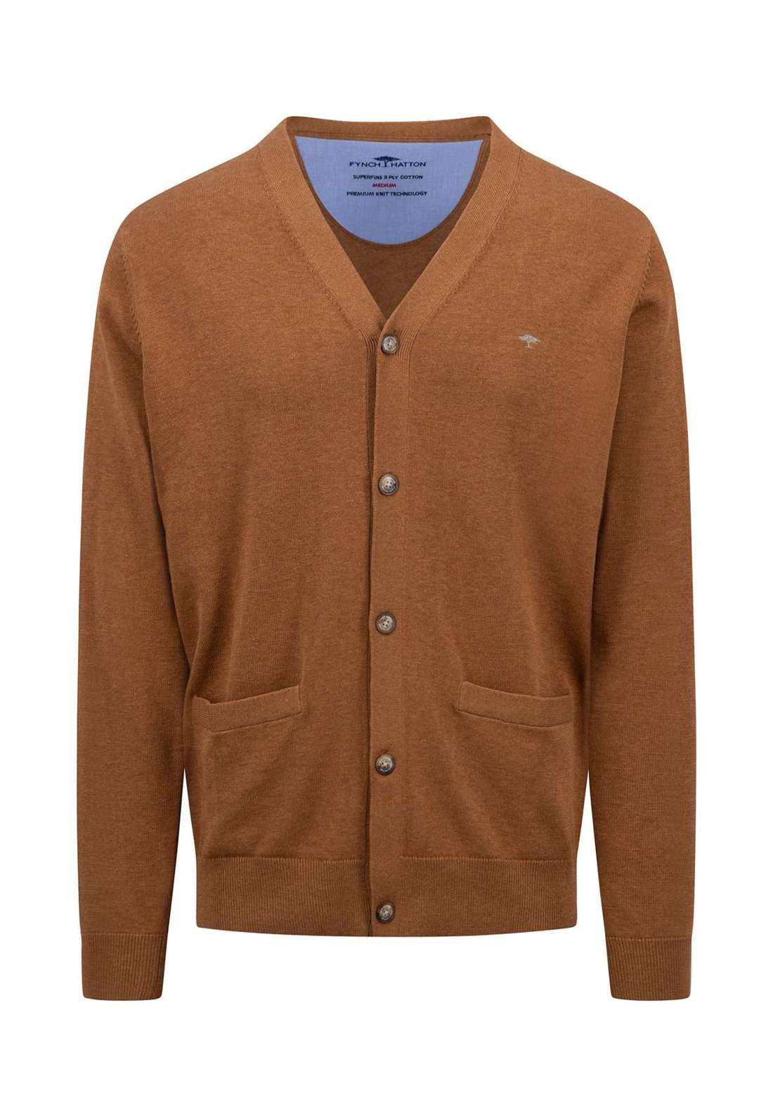 Кардиган с накладными карманами