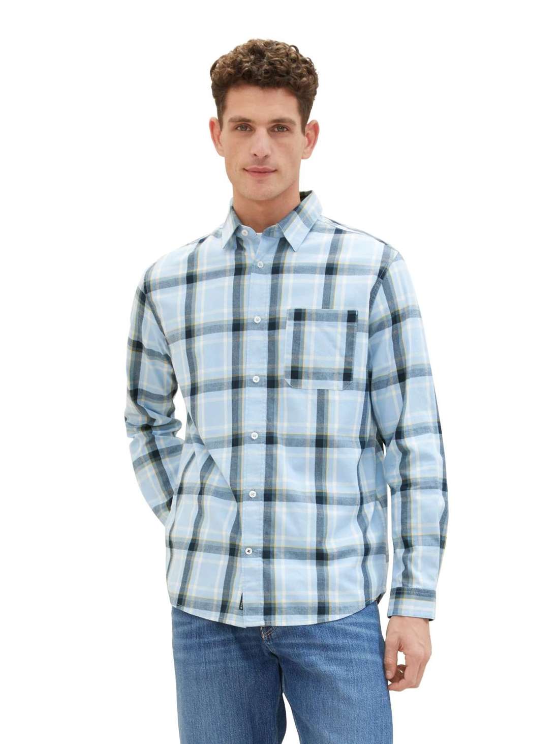 фланелевая рубашка в клетку