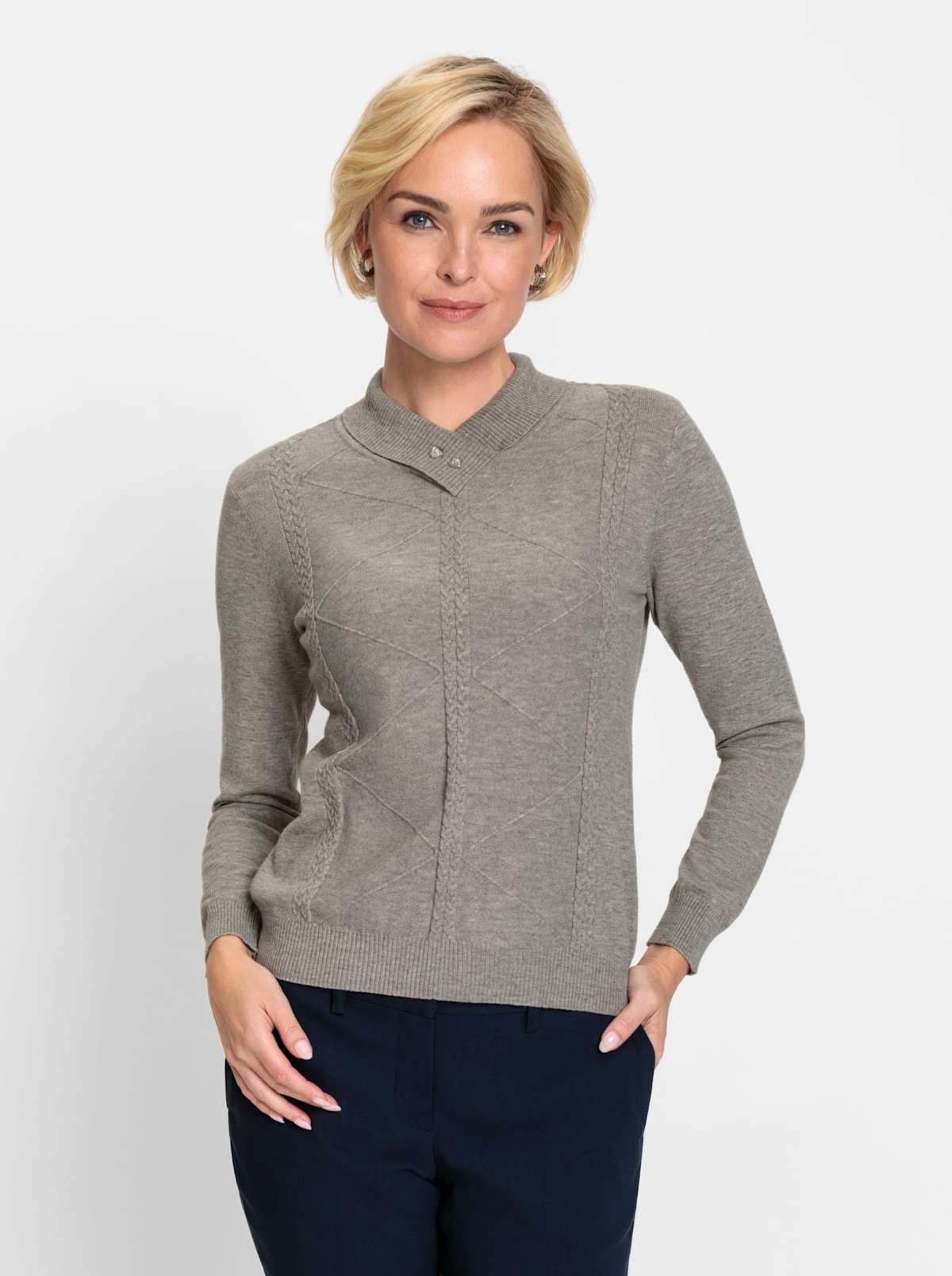 свитер с V-образным вырезом Pullover