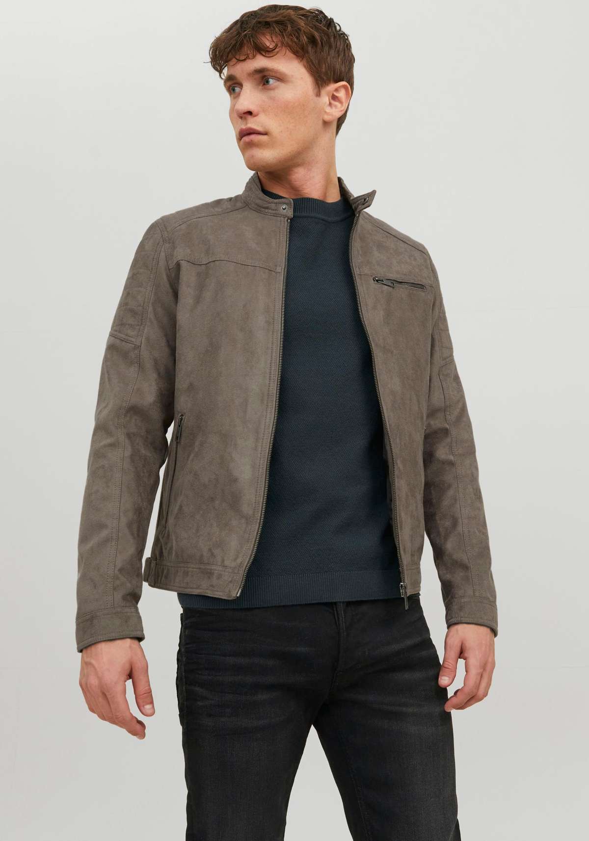 Куртка из искусственной кожи JJEROCKY JACKET NOOS