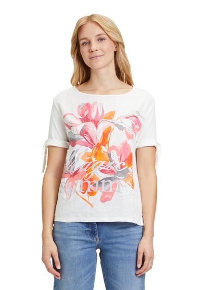 Рубашка с коротким рукавом Blusenshirt mit Schleifenknoten