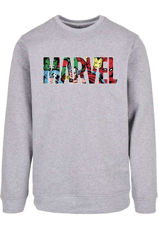 Свитер с круглым вырезом Herren Marvel Logo Character Infill Crewneck