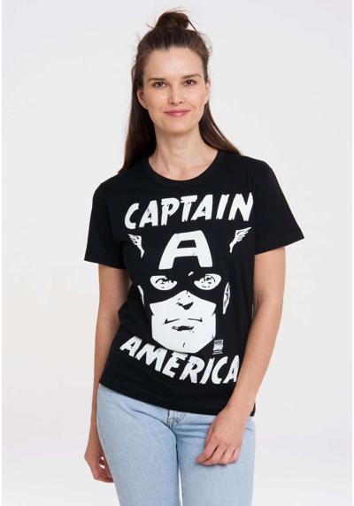 Футболка с лицензионным принтом Marvel Comics - Captain America