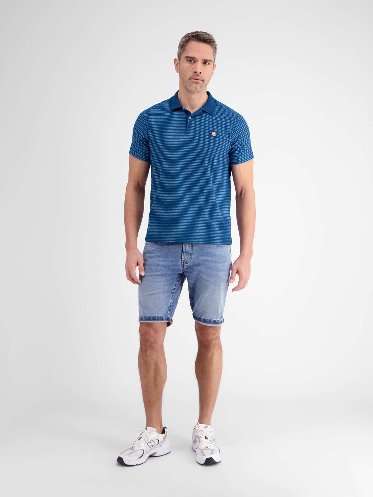 рубашка поло LERROS Herren Poloshirt, gestreift
