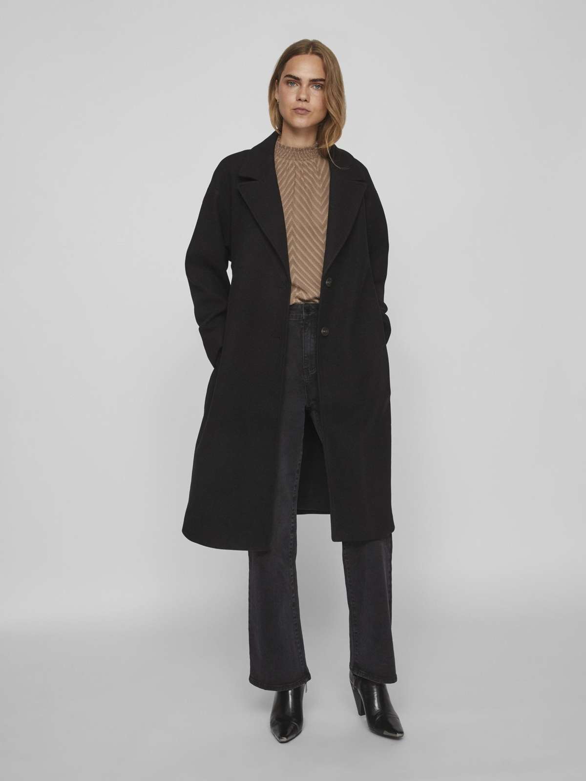 Длинное пальто VIPOKO LONG COAT-NOOS