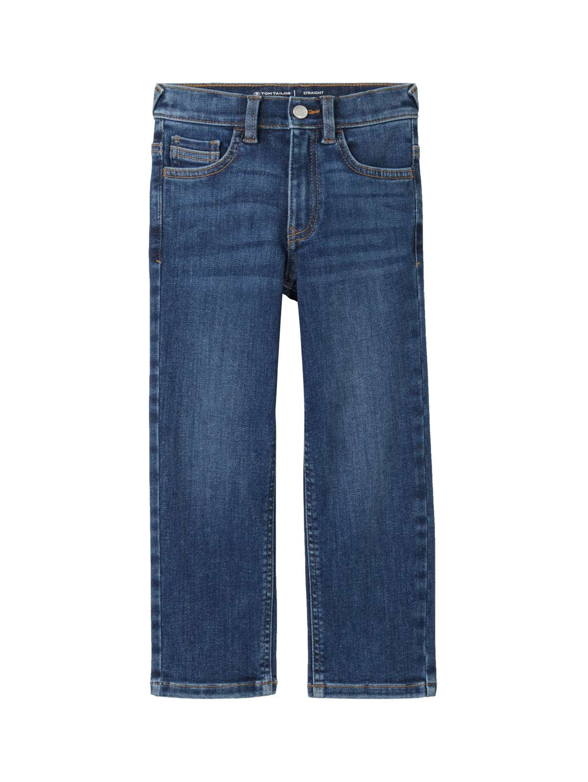 Прямые джинсы с пятью карманами.