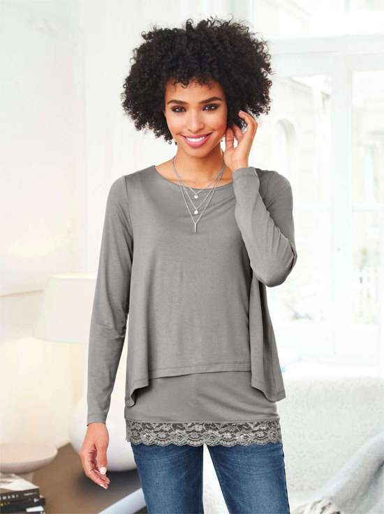 рубашка с длинными рукавами 2-в-1 Shirt 2 in 1