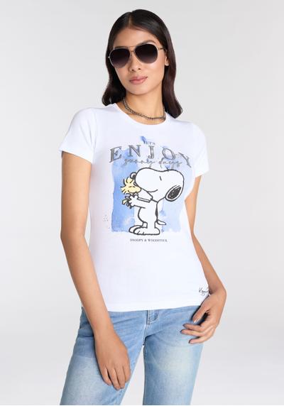 Рубашка с короткими рукавами и лицензионным принтом Snoopy оригинального дизайна