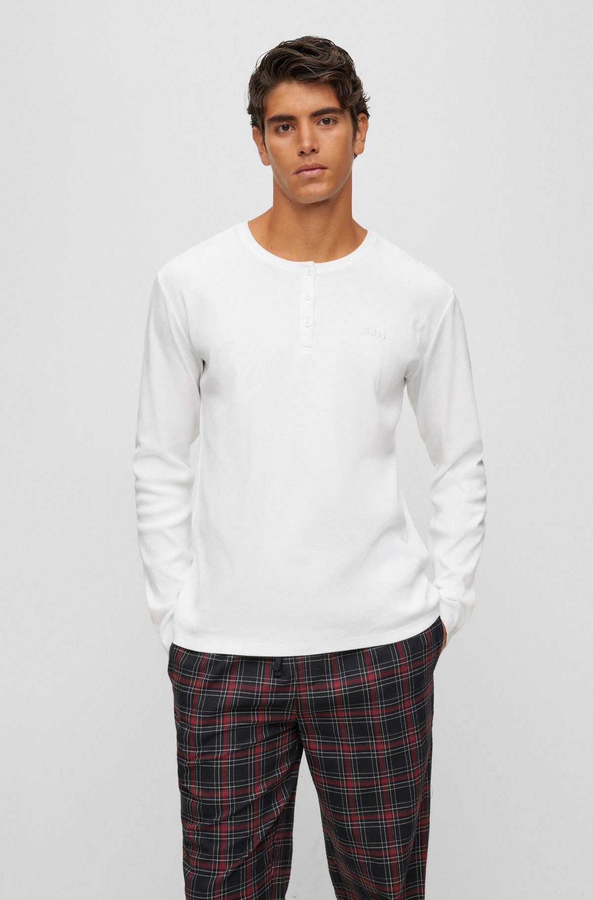 Рубашка с длинными рукавами и застежкой на пуговицы Cosy LS-Shirt