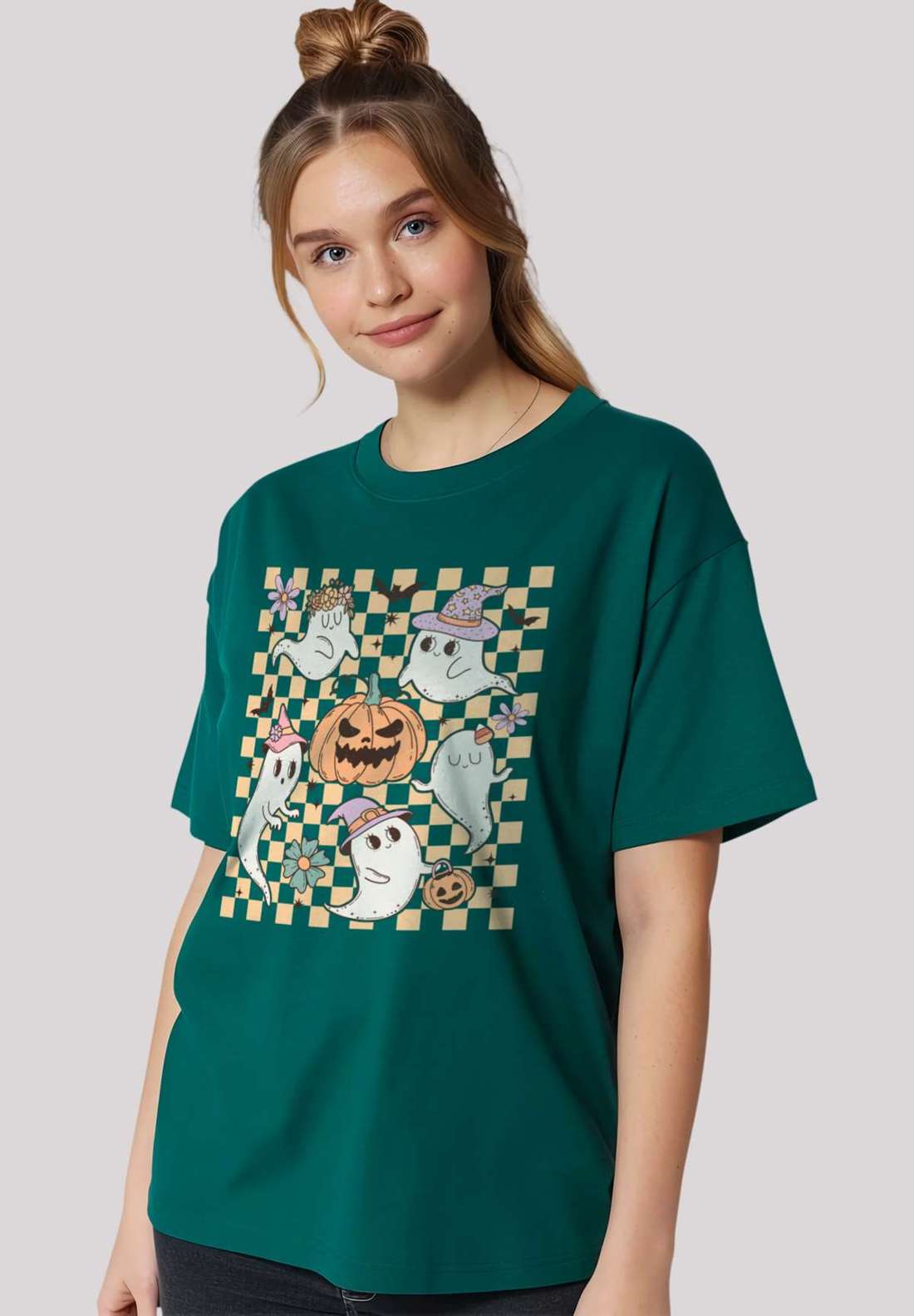 футболка Retro Halloween Ghost