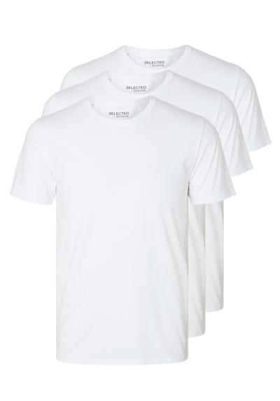футболка SLHROLAND SS O-NECK TEE 3-PACK NOOS