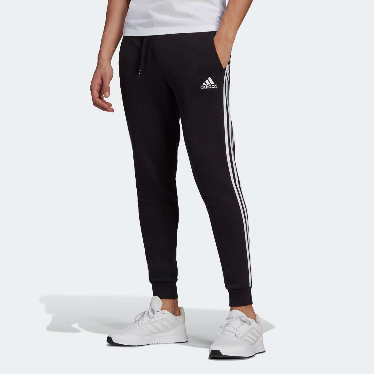 Спортивные брюки ESSENTIALS FLEECE FITTED 3STREIFEN HOSE