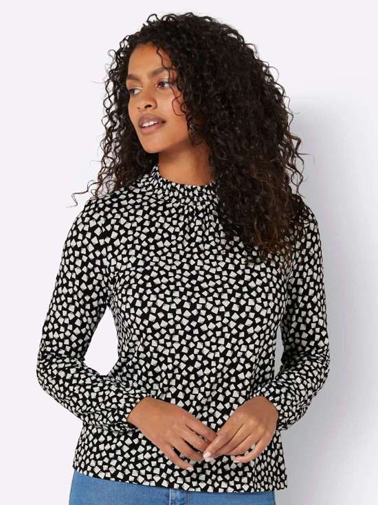 рубашка с воротником стойкой Stehkragen-Shirt