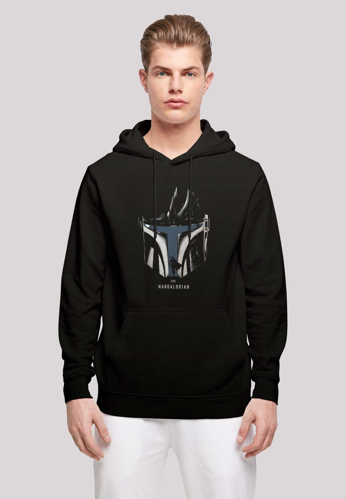 Толстовка с капюшоном Star Wars The Mandalorian Helmet Silhouette