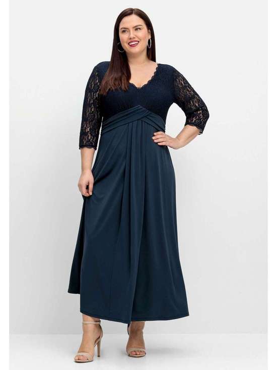 Вечернее платье с лифом из цветочного кружева Große Größen