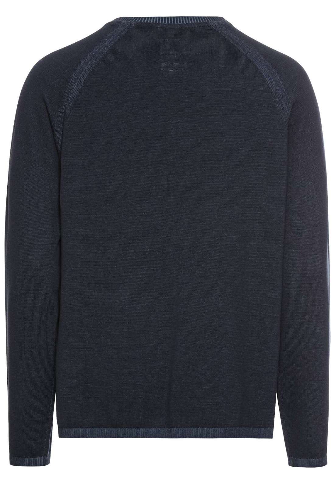 Свитер с круглым вырезом и вышивкой логотипа