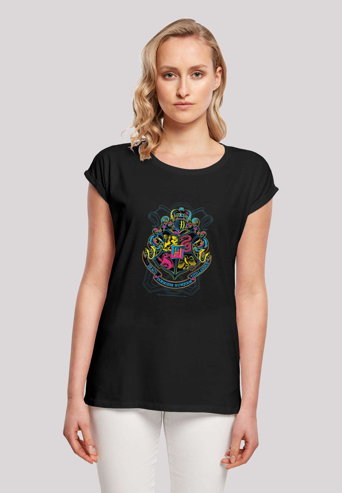футболка Harry Potter Neon Hogwarts Crest