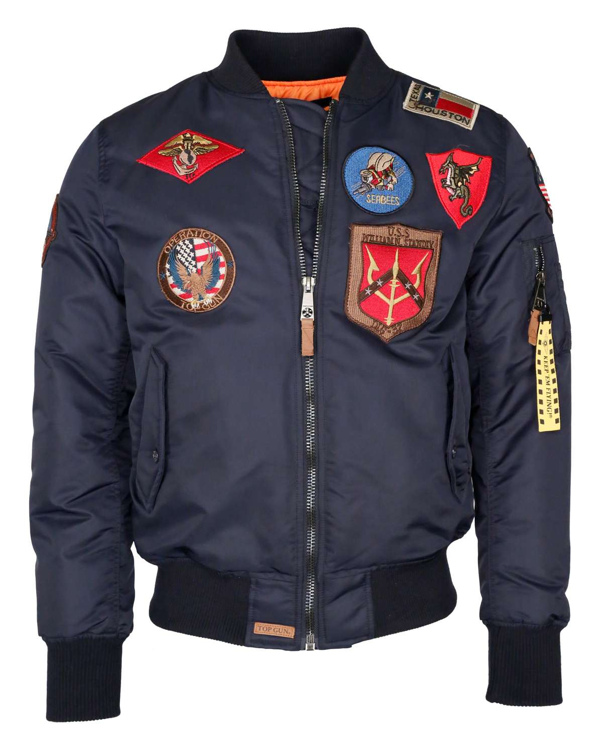 Куртка-бомбер im Pilotenstil mit Patches TG20191053