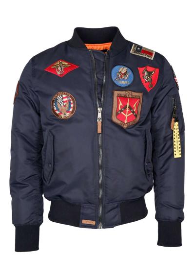 Куртка-бомбер im Pilotenstil mit Patches TG20191053