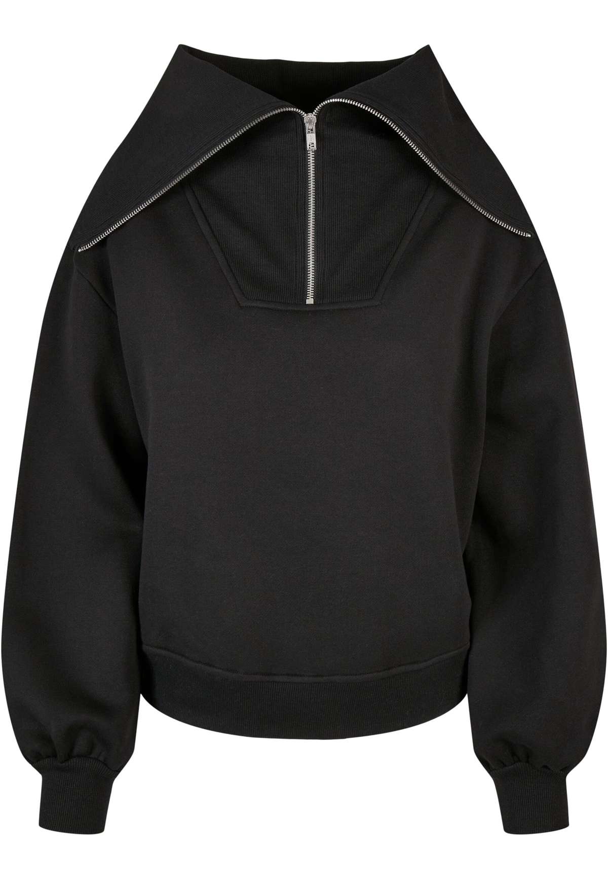 Свитера Urban Classics Damen Ladies Oversized High Neck Troyer Crew